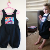 Short dungarees fit for a prince/ss