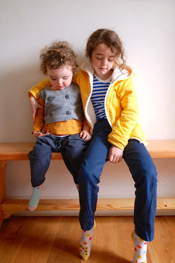 Home sewn children's wear - classic stripes with a twist