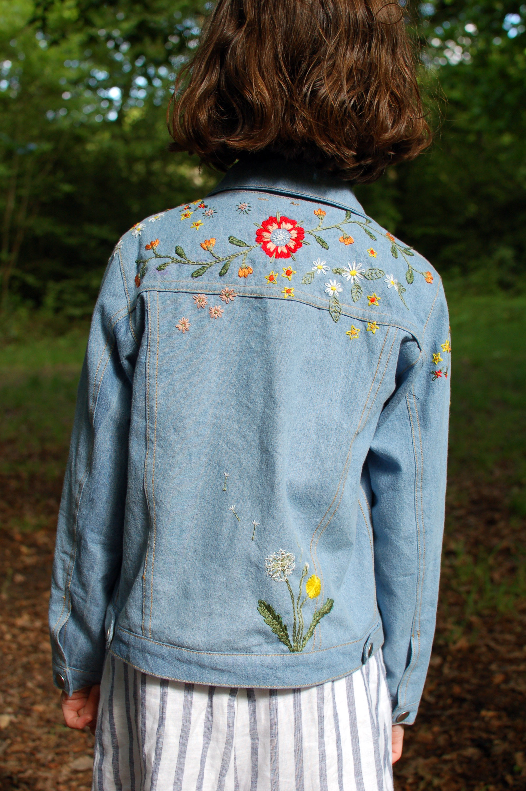 Embroidered denim jacket – Made by Toya
